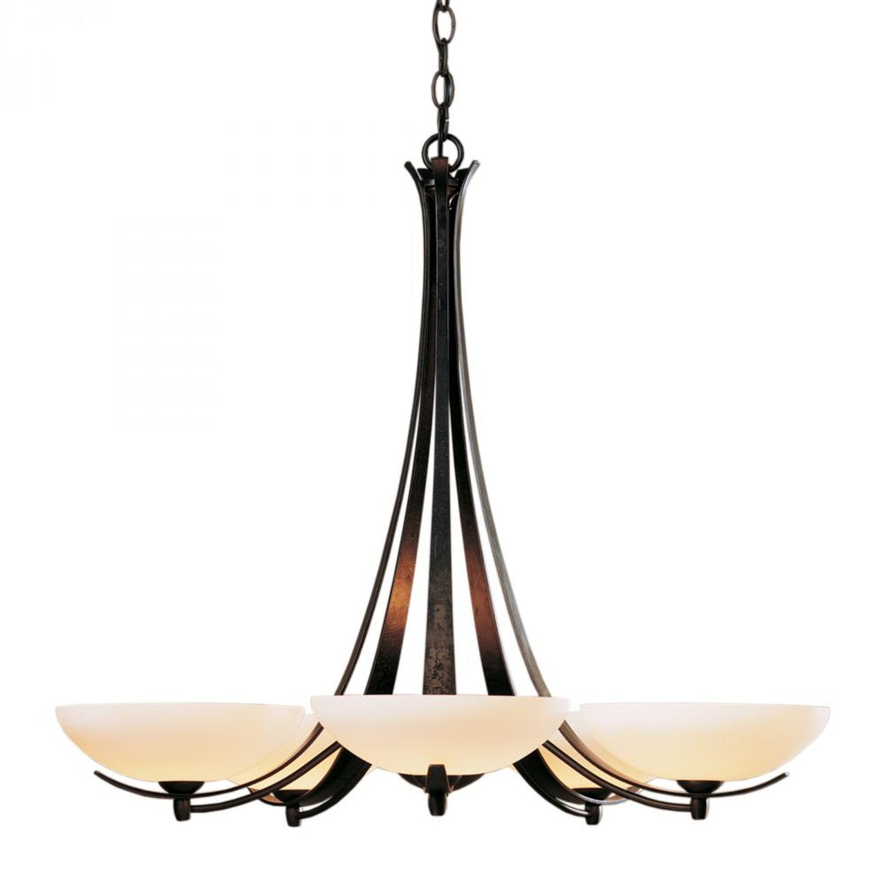 Aegis Chandelier, 5-Light, Vintage Platinum, Opal Glass, 31.3"W (101261-SKT-82-GG0123 3WHVZC)