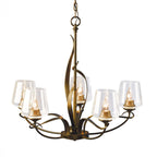 Flora Chandelier, 5-Light, Sterling, Opal Glass, 26.7"W (103040-SKT-85-GG0236 5D0NQ4)