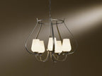 Flora Chandelier, 5-Light, Bronze, Opal Glass, 22.2"W (103045-SKT-05-GG0303 23KU9V)