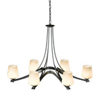 Double Cirque Chandelier, 8-Light, Sterling, 25.4"W (104205-SKT-85 5D0NTE)