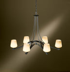 Flora Chandelier, 5-Light, Natural Iron, Clear Glass, 26.7"W (103040-SKT-20-ZM0236 LPVUR)