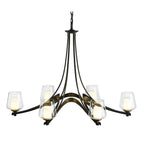 Ribbon Chandelier, 6-Lights, Sterling, Opal and Clear (ZU), 38.5"W (104116-SKT-85-ZU0291 5D0NTA)