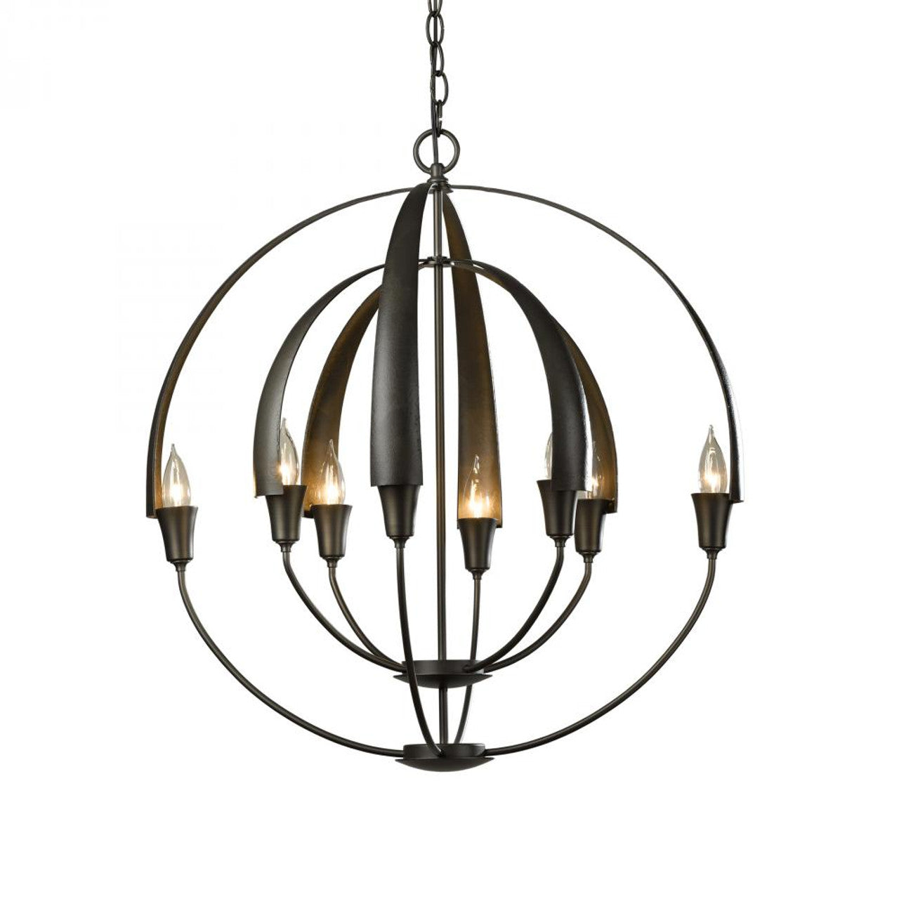 Double Cirque Chandelier, 8-Light, Soft Gold, 25.4"W (104205-SKT-84 3WHXYK)
