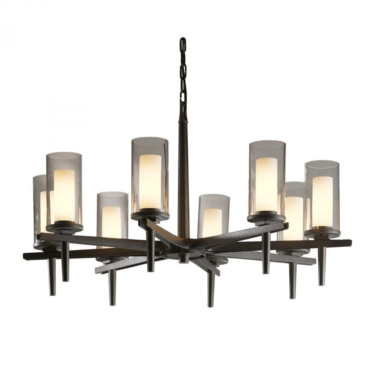 Double Cirque Chandelier, 8-Light, Soft Gold, 25.4"W (104205-SKT-84 3WHXYK)