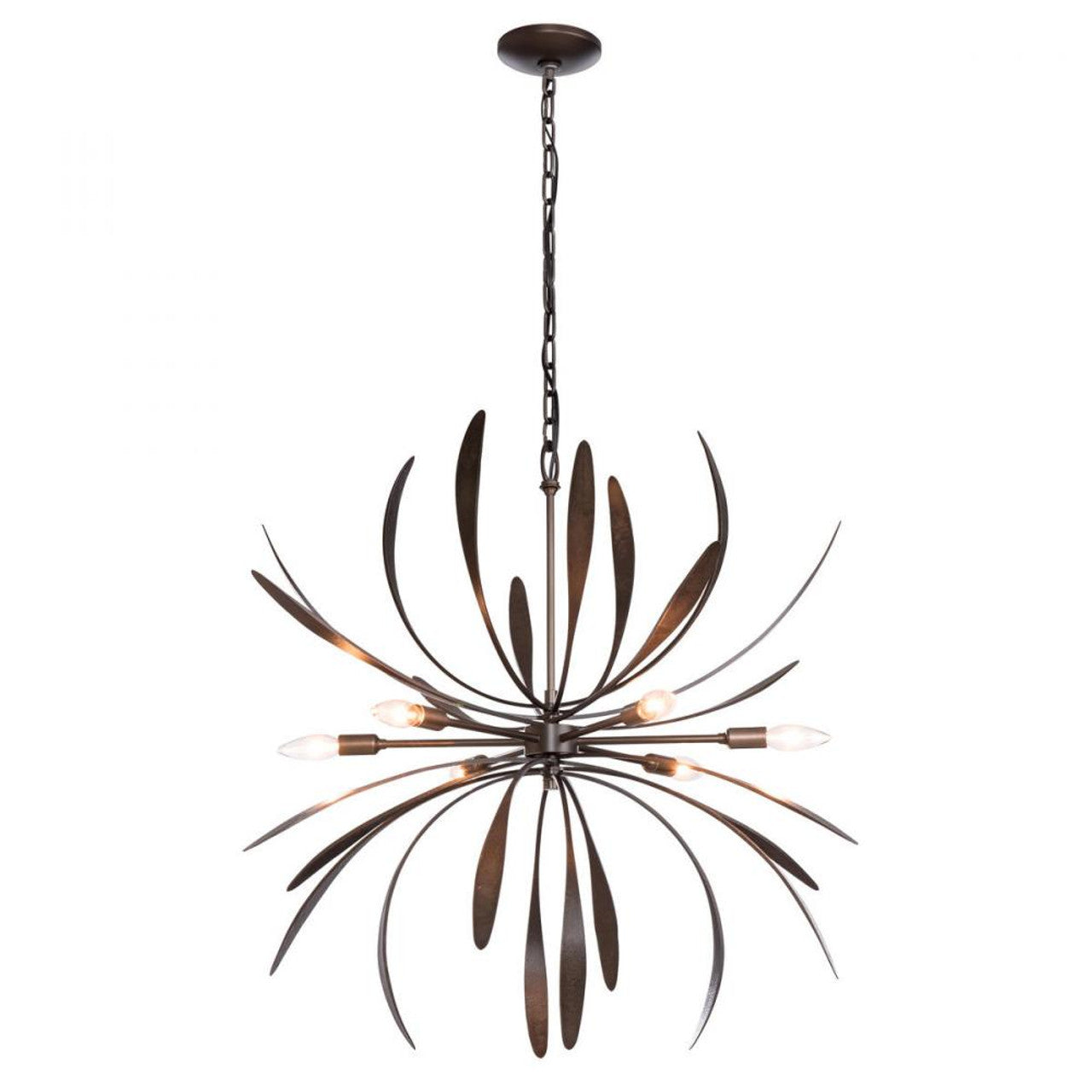 Dahlia Chandelier, 6-Light, Bronze, 32.7"W (104350-SKT-05 4RY5MQ)