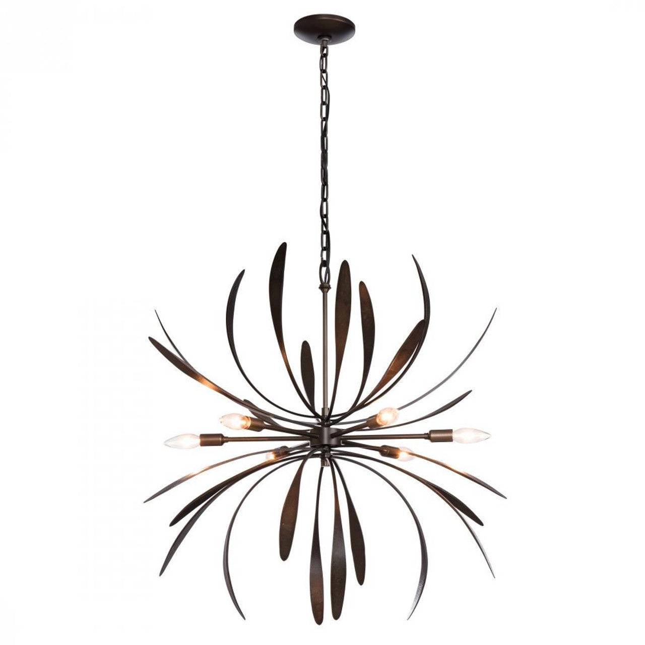 Dahlia Chandelier, 6-Light, Dark Smoke, 32.7"W (104350-SKT-07 4RY5MR)