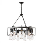 Apothecary Chandelier, 9-Light, Soft Gold, Clear Glass, 34.9"W (104360-SKT-84-ZM0572 4RY5NG)