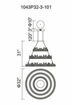 Juliette 3 Tier LED Chandelier