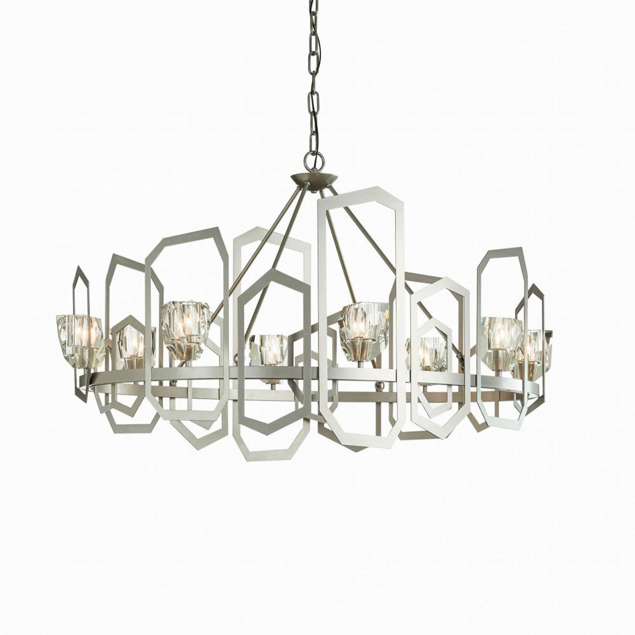 Gatsby Pendant, 8-Light, Natural Iron, 45.3"W (105020-SKT-20-CR 5D0PRQ)