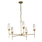 Stella Chandelier, 6-Light, Sterling, 32.9"W (105057-SKT-85-CR 5D0QP2)