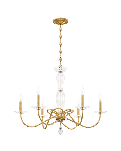 Schonbek Vx1006N-22H 6 Light Crystal Chandelier, Heirloom GoldBy Schonbek