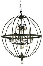 Liebestraum Chandelier, 9-Light, Mahogany Bronze, 29"W (9909 MB V6E2)