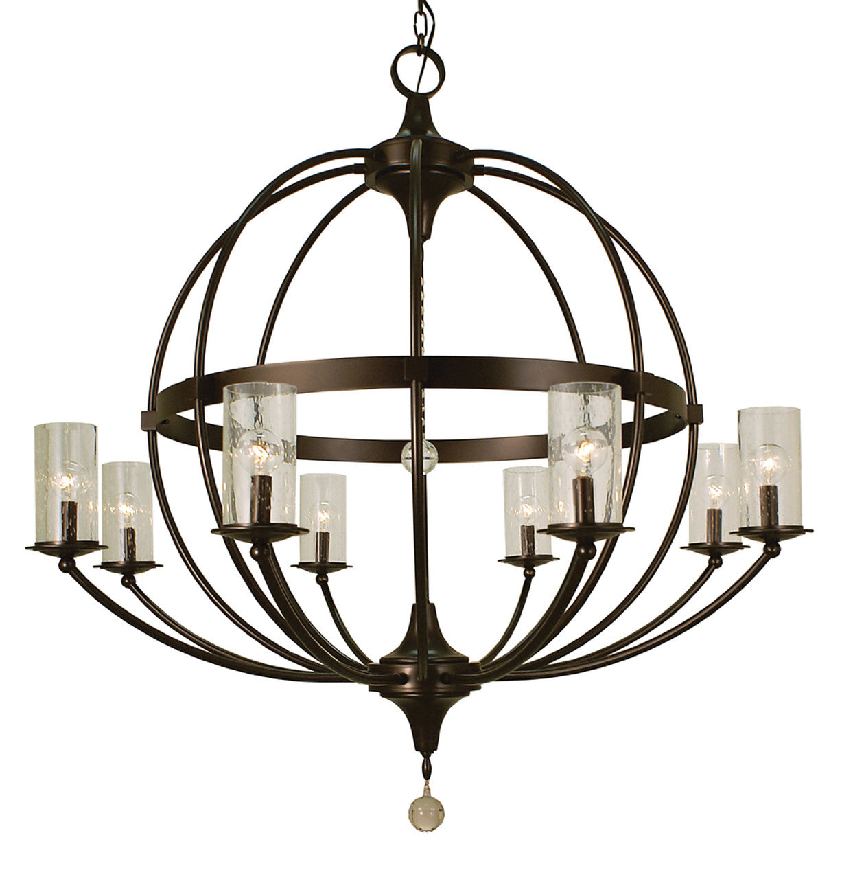 Compass Chandelier, 9-Light, Mahogany Bronze, 40"W (1070 MB 9Q2CW)