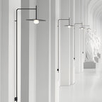 Minimalist Metal Long Pole Arm Tempo LED Wall Sconce