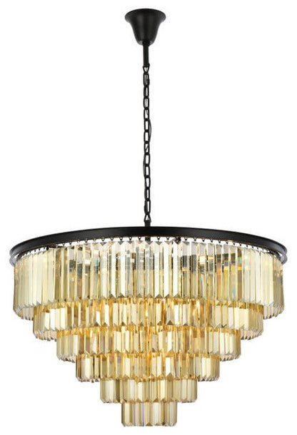Elegant Lighting 1231D44-GT/RC Sydney 33 Light 44"W Crystal - Polished NickelBy Elegant Furniture & Lighting