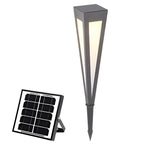 Square Conical LED Waterproof RGB Solar Lights Outdoor Pathway Lights