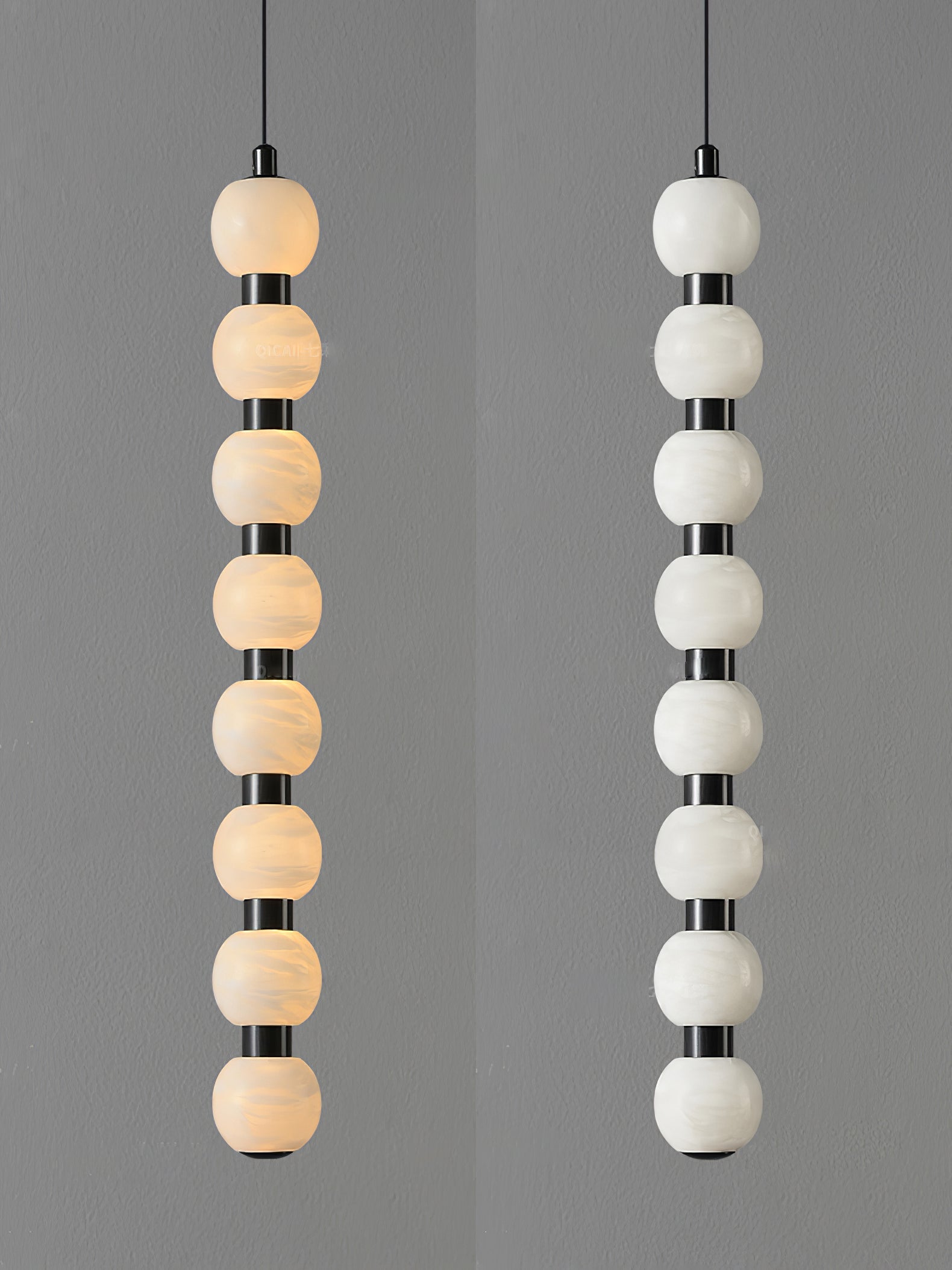 Orbique Alabaster Pendant Lamp