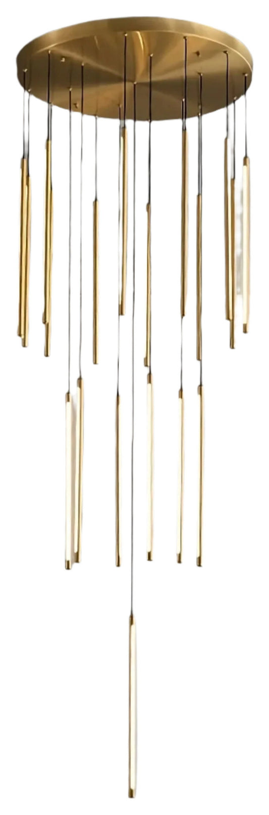 Grande Brass Entryway Pendant Light Fixture, 19 LightsBy Morsale.com