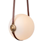 Derby Pendant, 1-Light, Standard Height, LED, Black, Opal Glass, 14"W (131042-LED-STND-10-27-LC-NL-GG0680 5D3KJZ)