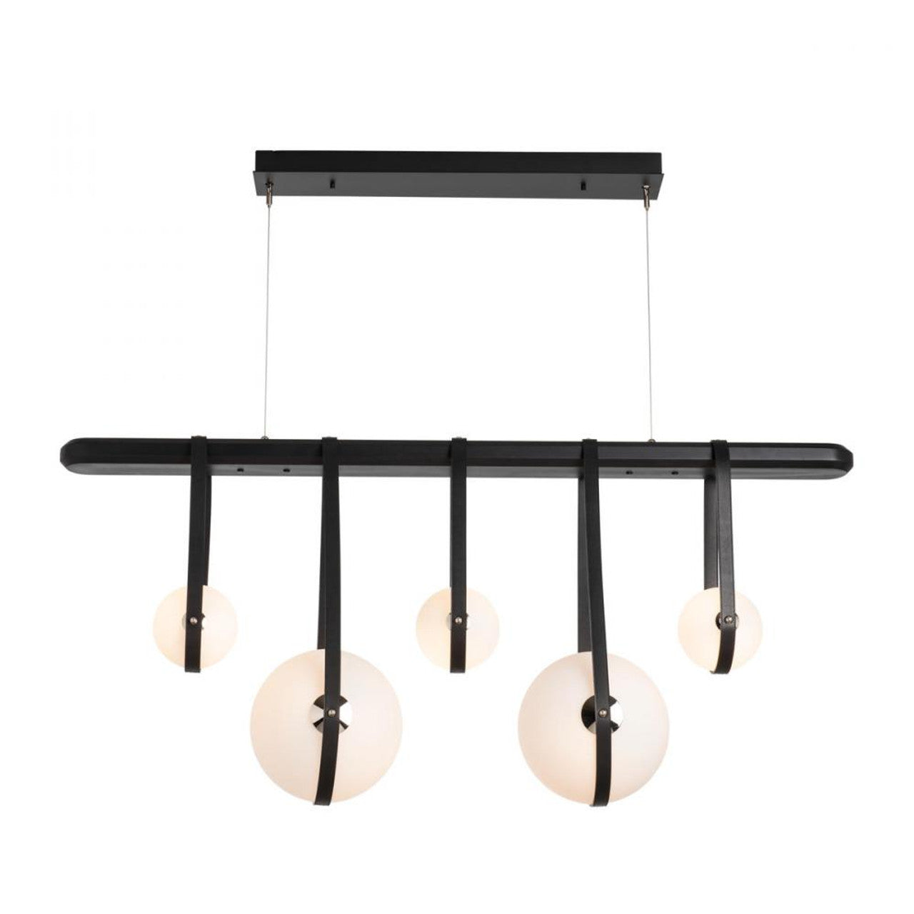 Derby Pendant, 1-Light, Standard Height, LED, Black, Opal Glass, 11.5"W (131046-LED-STND-10-24-LC-WB-GG0701 5D3LGR)