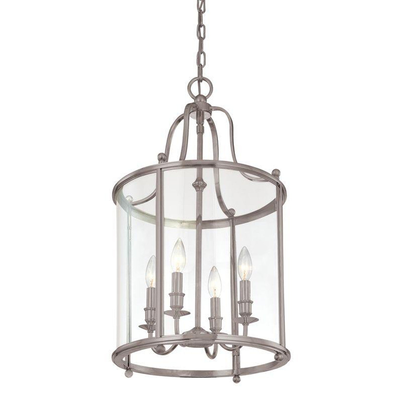 Aerial Pendant, 5-Light, Short Height, Natural Iron, Frosted Glass, 47.5"W (137865-SKT-SHRT-20-FD0626 4RY9HA)