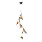Plume Pendant, 1-Light, Standard Height, LED, Bronze Frame & Canopy, Bronze Plume, 14.7"W (135006-LED-STND-05-05 531N78)