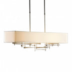 Plume Pendant, 1-Light, Standard Height, LED, Sterling Frame & Canopy, Sterling Plume, 49.1"W (135008-LED-STND-85-85 5D3TDH)