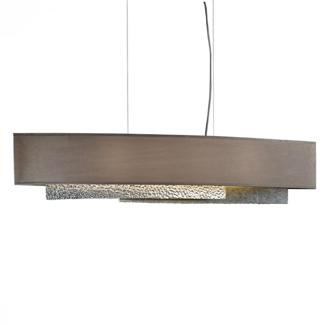 Bento Pendant, 1-Light, Standard Height, LED, Dark Smoke, 32.8"W (138650-LED-STND-07-SH1974 39FGRR)
