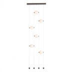 Abacus Pendant, 9-Light, Standard Height, LED, Soft Gold, Abacus Opal Glass, 5.5"W (139057-LED-STND-84-GG0668 5CQEWK)
