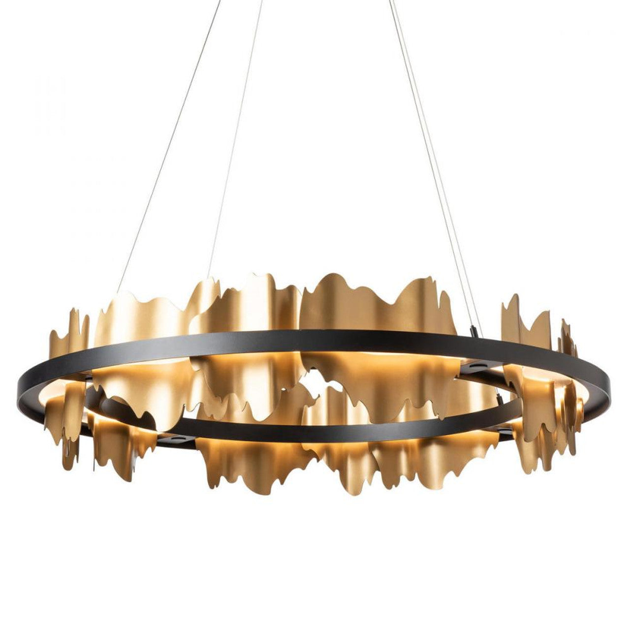 Hildene Chandelier, 1-Light, Standard Height, LED, Bronze, Sterling, 38"W (139653-LED-STND-05-85 5D9QTZ)