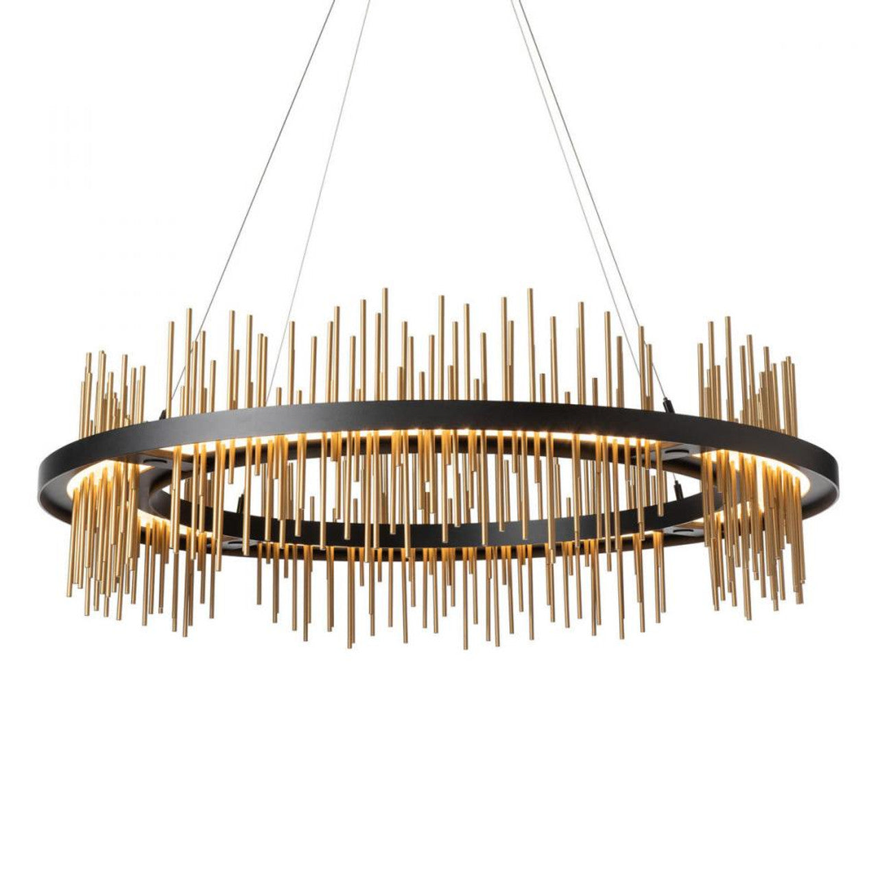 Gossamer Pendant, 1-Light, Standard Height, LED, Dark Smoke, 38"W (139656-LED-STND-07-84 5CQLQM)
