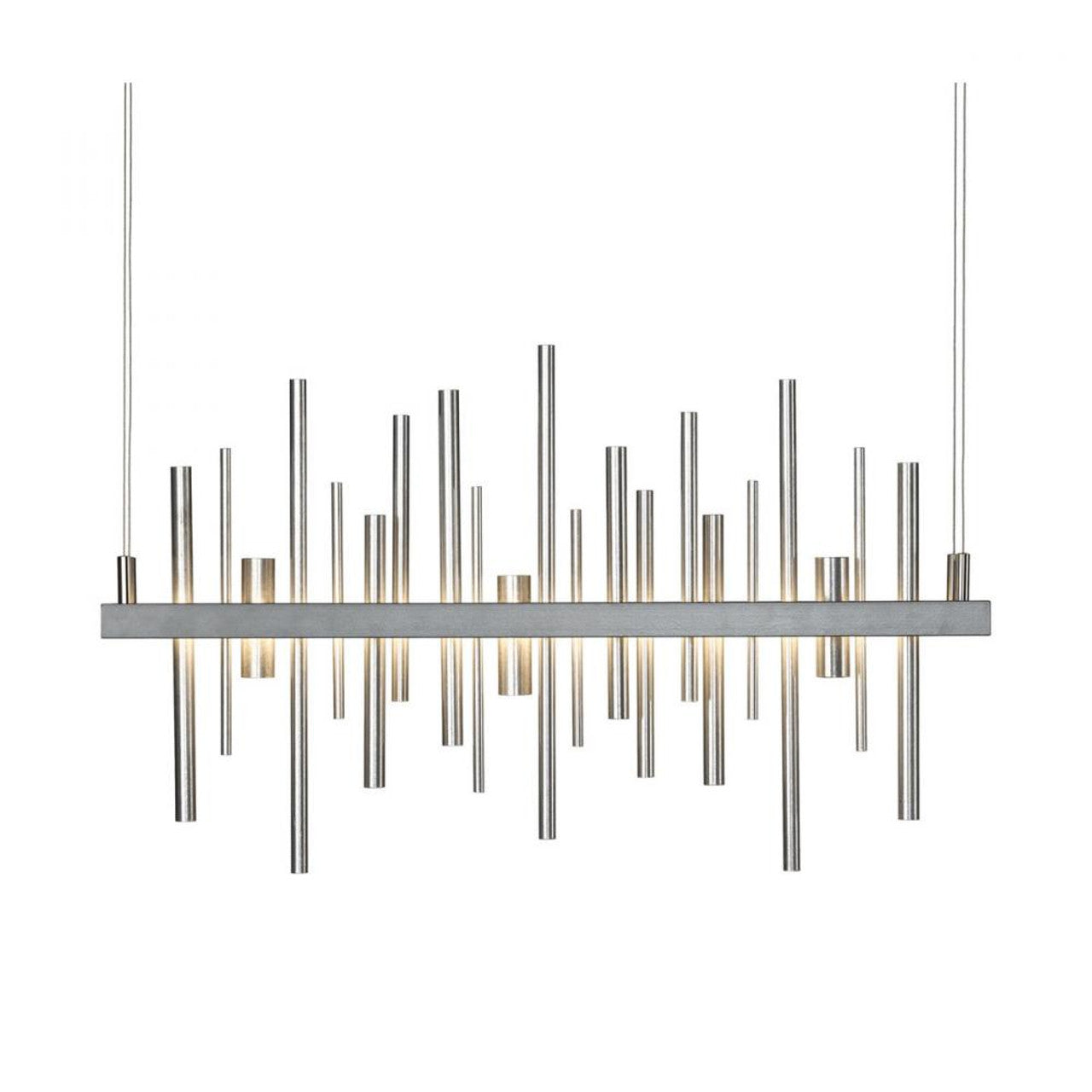 Cityscape Pendant, 1-Light, Standard Height, LED, Natural Iron, 38"W (139910-LED-STND-20-85 5DDRFL)