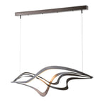Aerial Pendant, 5-Light, Short Height, Dark Smoke, Frosted Glass, 47.5"W (137865-SKT-SHRT-07-FD0626 4RY9H7)
