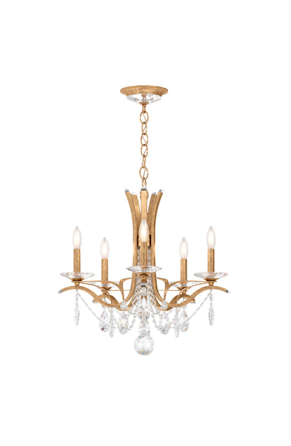 Schonbek Va8355N-26S 5 Light Crystal Chandelier, French GoldBy Schonbek