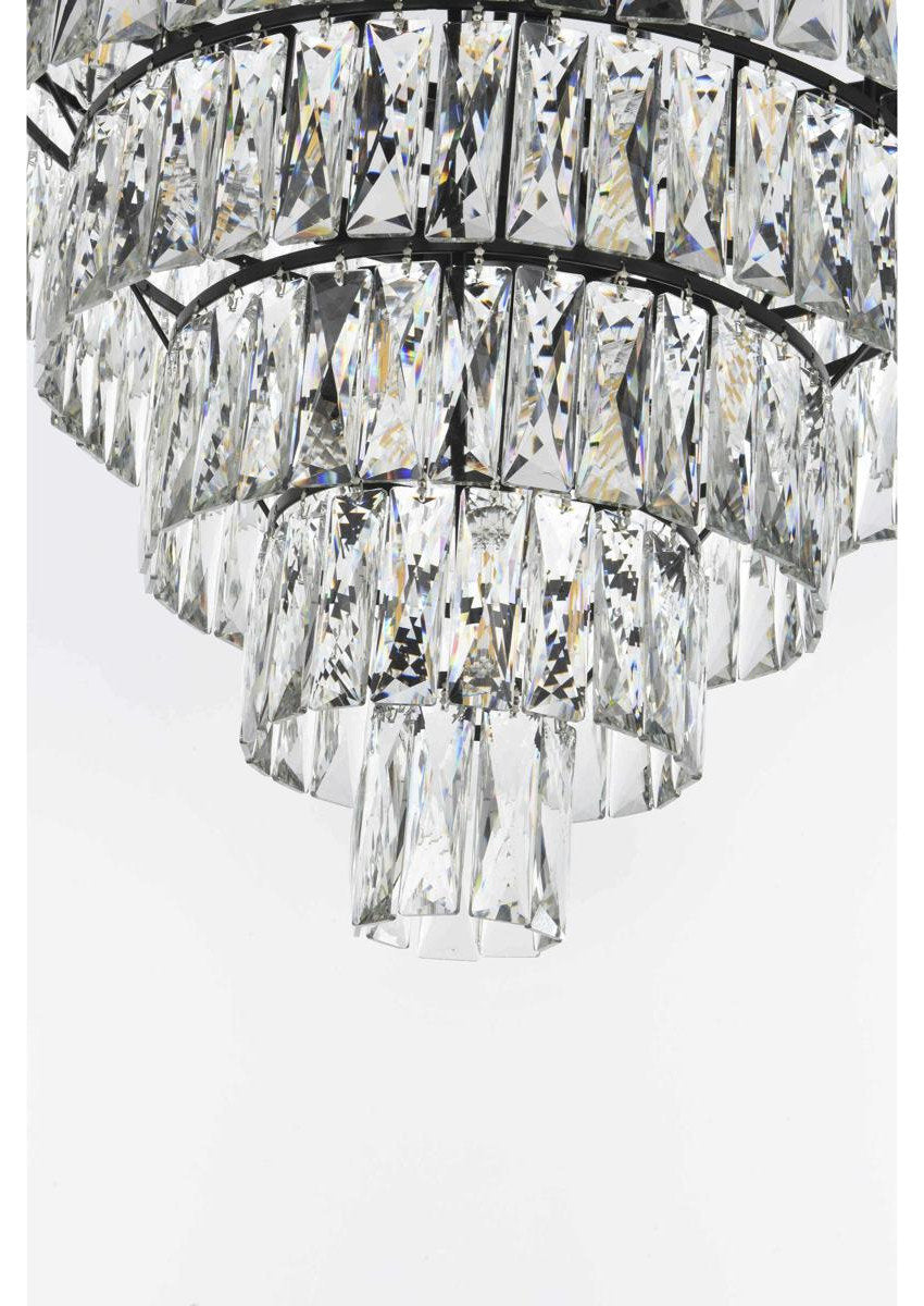 Josephine 29 Light Chandelier, BlackBy Elegant Furniture & Lighting