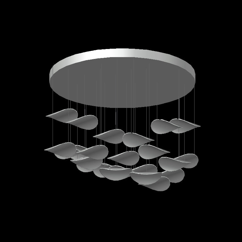 Wave Floating Leaf Chandelier