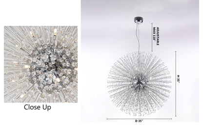 Chrome Sputnik ChandelierBy Design Living