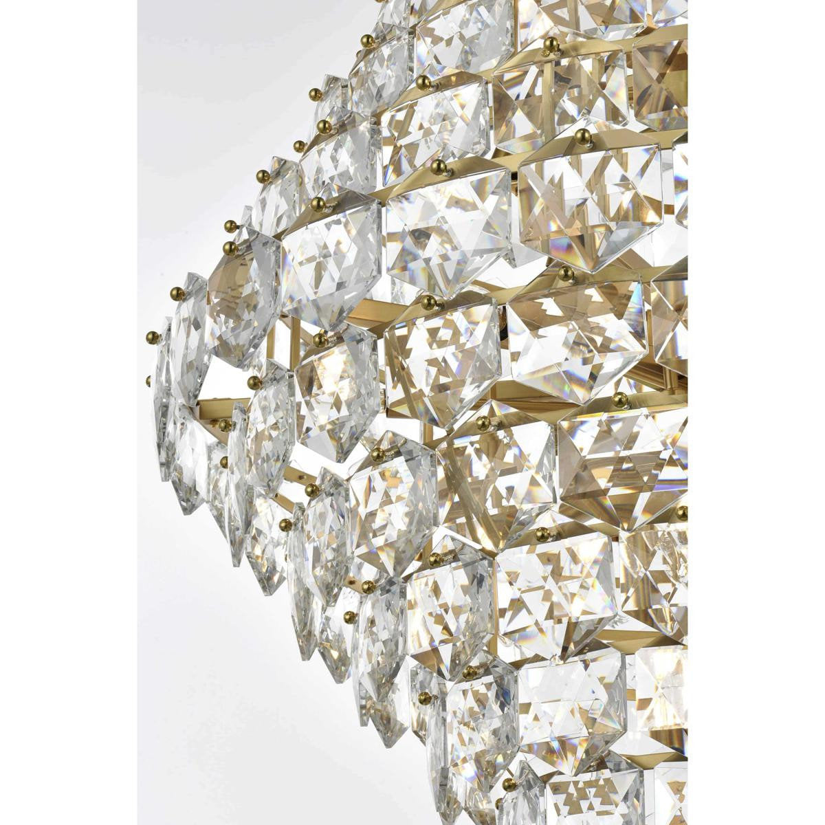 Adaline 38 Light Chandelier, Satin GoldBy Elegant Furniture & Lighting