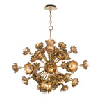 Ribbon Chandelier, 6-Lights, Bronze, Opal and Clear (ZU), 38.5"W (104116-SKT-05-ZU0291 LPYQM)