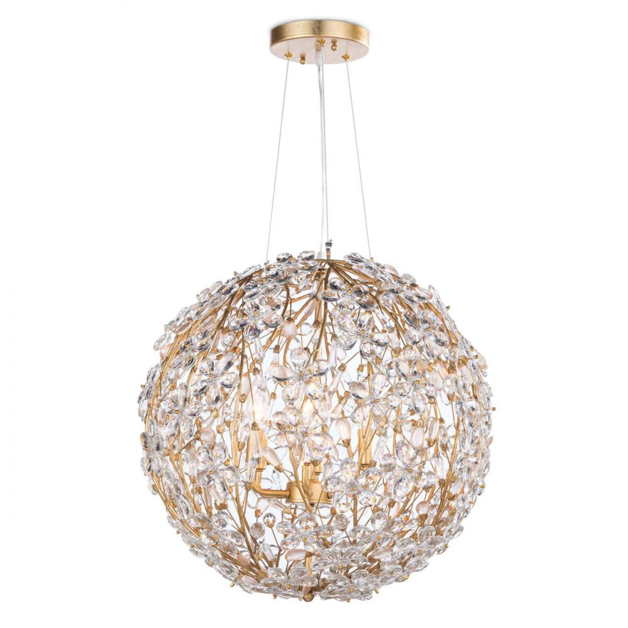 Cheshire Chandelier, 6-Light, Gold Leaf, 24"H (16-1184GL 504X4Y0)