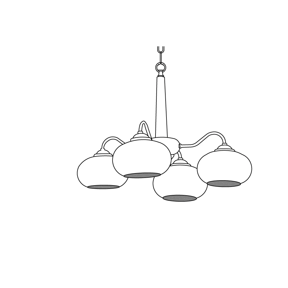 Persimmon Chandelier