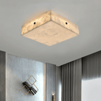 Square Alabaster Ceiling Light