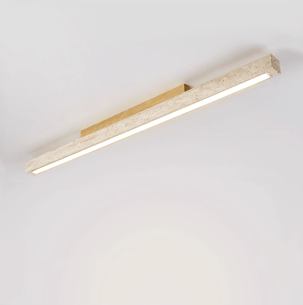 Travertine Column Ceiling Light