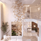 Tidal Art Glass Chandelier