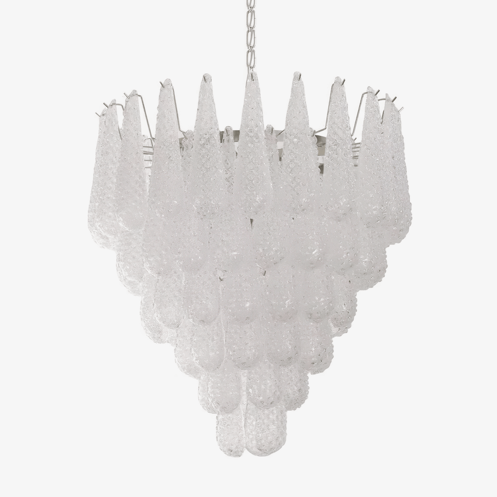 Grid Glass Waterfall Chandelier