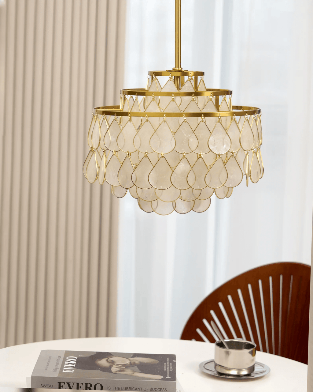 Teardrops Shell Chandelier