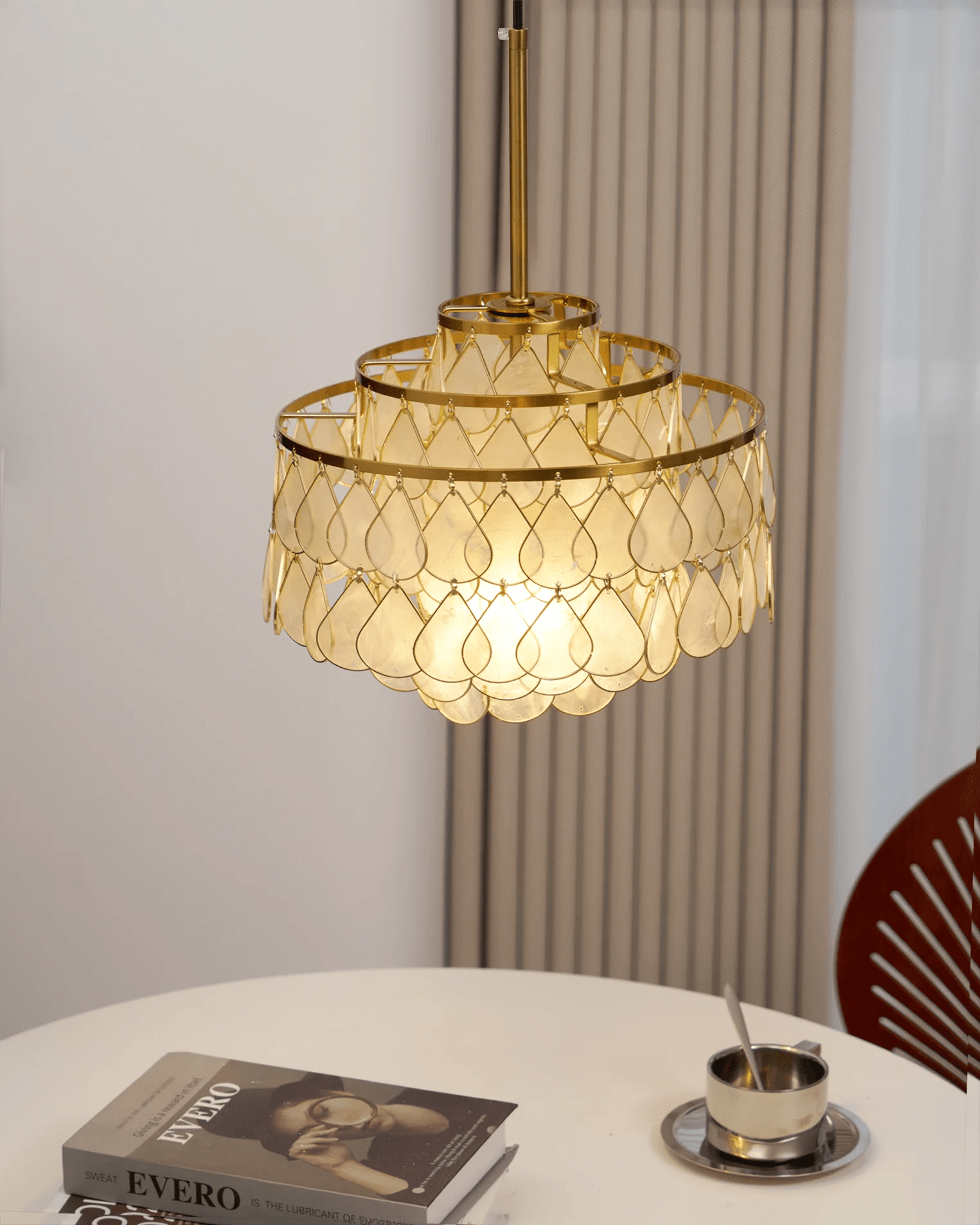 Teardrops Shell Chandelier