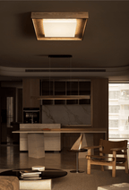 Kurin Wood Frame Ceiling Light
