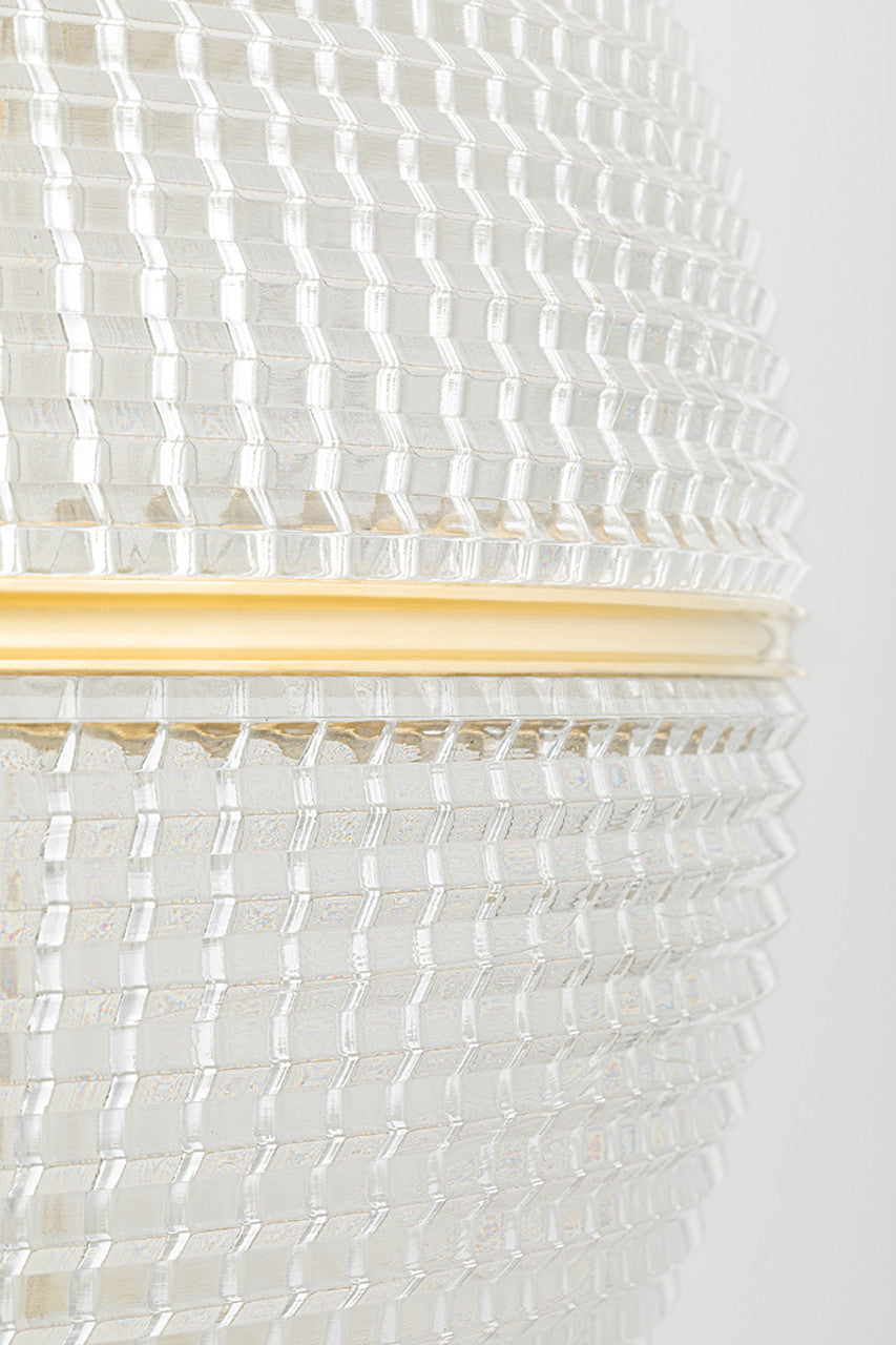 Abacus Pendant, 6-Light, Standard Height, LED, Vintage Platinum, Abacus Opal Glass, 5.5"W (139055-LED-STND-82-GG0668 5CQEVY)