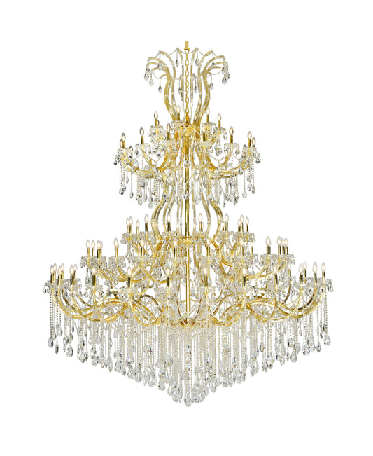 Elegant Lighting 2803G120/RC Maria Theresa 84 Light 96"W Crystal - GoldBy Elegant Furniture & Lighting
